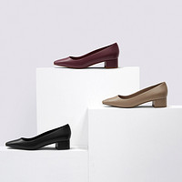 CHARLES & KEITH CK1-60900130 女士方头中跟单鞋