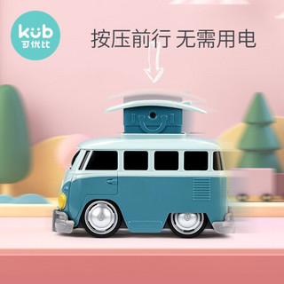 可优比 ( KUB)大众巴士惯性按压回力宝宝玩具仿真小汽车男女孩儿童 军绿色16-85110