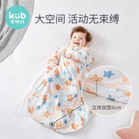 可优比（KUB） 婴儿一体睡袋四季通用款秋冬空调房儿童防踢被宝宝 厚夹棉睡袋-侏罗纪-90码（身高85-100cm内）