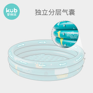 可优比（KUB）宝宝海洋球池加厚彩色波波球池室内家用儿童玩具游戏围栏海洋球池海蓝色