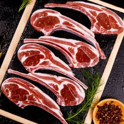 鲜拔头筹 内蒙古法式羔羊排12肋战斧羊排 500g*2件