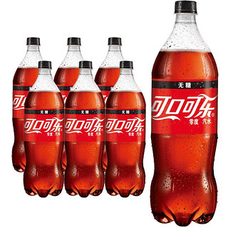 Coca-Cola 可口可乐 无糖 零度汽水 2L*6瓶