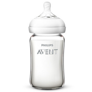 飞利浦新安怡奶瓶 宽口径经典PP/PA奶瓶 新生儿奶瓶260ml 自然顺畅玻璃奶瓶240ml