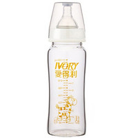 Ivory 爱得利 宽口径 婴儿玻璃奶瓶耐热耐高温玻璃奶瓶