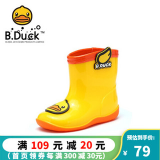 B.Duck 小黄鸭 儿童防水雨靴