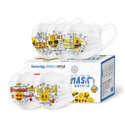 袋鼠医生emoji联名一次性透气印花医用外科口罩独立包装