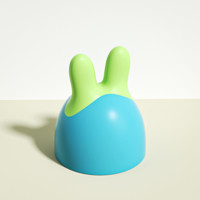 妙兔（sweetbunny）宝宝宽口径奶瓶防尘盖罩帽子奶瓶配件 奶瓶防尘盖罩 （浅蓝透明）