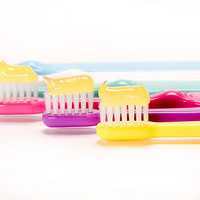 Sakio日本原装进口diy儿童牙刷3-12岁变形金刚 小头牙刷不伤口腔 呵护牙齿 3支装 Chiqu Girl