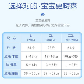 巧思（Clve）超薄灵动拉拉裤 婴儿干爽透气尿布湿 成长裤试用装3片 拉拉裤XL码