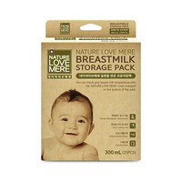 爱自母芯（Naturelovemere）韩国进口母乳储存袋保鲜密封食品外出便携袋新生婴儿专用 变温母乳储存袋300ml-25pcs