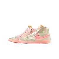 NIKE 耐克 Blazer Mid Rebel 女子休闲运动鞋 DD8482-163 椰奶色/明绿/浅活力黄/浅粉色 36