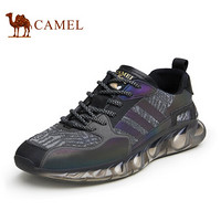 骆驼（CAMEL） 休闲鞋运动鞋网面男士减震潮流鞋子 A112161270-1 黑色 40