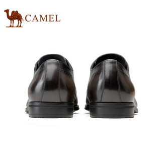 骆驼（CAMEL） 正装鞋英伦复古牛皮男士商务皮鞋德比鞋 A112256480 灰色 41