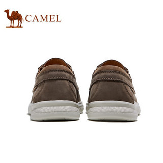 骆驼（CAMEL） 休闲鞋英伦皮鞋软底鞋子系带上班鞋男 A112307450 灰色 42