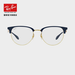 RayBan雷朋2021春季新品半框金属潘托斯近视光学镜架男女款0RX6396 8100深蓝色半框 尺寸53