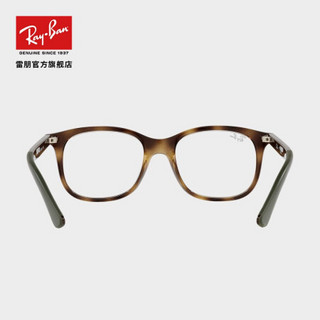 RayBan雷朋2021春季新品全框方形近视光学镜架儿童款0RY1604 3863黑褐色花纹镜框 尺寸46