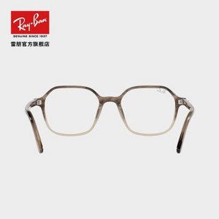 RayBan雷朋2021春季新品板材方形近视光学镜架男女款0RX5394 8107深棕色花纹镜框 尺寸51