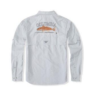 Columbia哥伦比亚户外21春夏新品男子钓鱼系列后背刺绣衬衫FE0315 019 XL