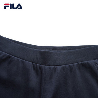 FILA斐乐官方女士针织长裤2021夏季新款直筒裤高端休闲裤女裤 传奇蓝-NV 160/62A/S