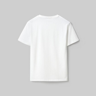 HLA海澜之家短袖T恤男2021夏季十二生肖亲肤棉生肖鼠上衣HNTBJ2D428A米白花纹(EG)170/88A(48)