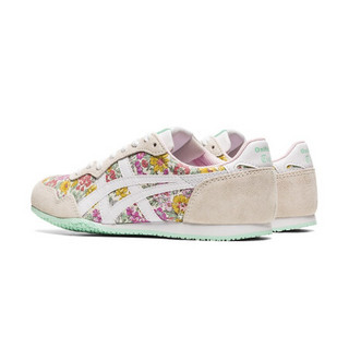 Onitsuka Tiger鬼塚虎女鞋Liberty合作印花系列SERRANO休闲鞋 白色 39