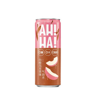 AHHA 小宇宙 气泡水 白桃乌龙茶味 330ml*12听