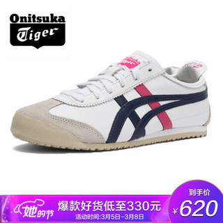 Onitsuka Tiger/鬼塚虎时尚休闲鞋MEXICO66运动鞋THL7C2 白色/月光蓝 39.5