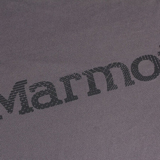 Marmot/土拨鼠运动户外训练健身轻量吸湿排汗长袖男速干T恤欧码偏大曜石黑XXL