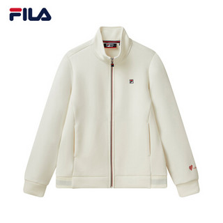 FILA 斐乐官方 女士针织上衣2021年春季新款休闲运动外套女 传奇蓝-NV 170/88A/L