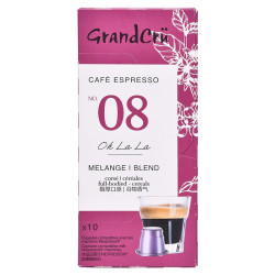 UCC悠诗诗 格兰克鲁咖啡胶囊8号(米朗琪综合)意式浓缩适配Nespresso机型 法国原装进口 10粒装 *5件
