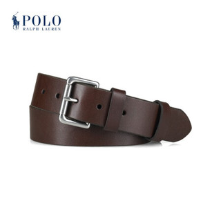 Ralph Lauren/拉夫劳伦男配 经典款皮革辊扣腰带RL50013 B37-棕色 84cm