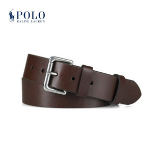 Ralph Lauren/拉夫劳伦男配 经典款皮革辊扣腰带RL50013 B37-棕色 84cm