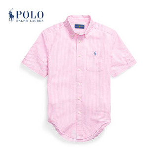 Ralph Lauren/拉夫劳伦男童 2021年春季条纹棉质泡泡纱衬衫35278 650-粉红色 M