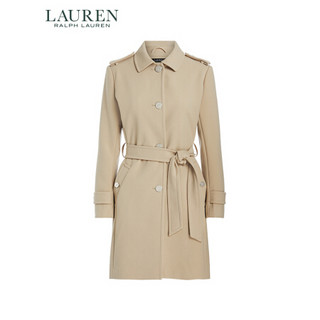 Lauren/拉夫劳伦女装 2021年春季绉纱城市外套RL60493 250-棕色 XS