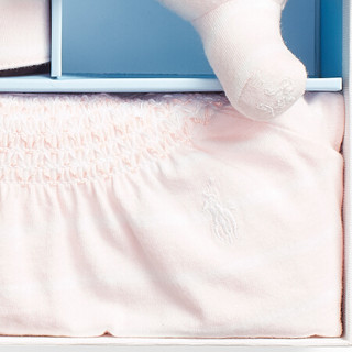 Ralph Lauren/拉夫劳伦女婴 2021年春季三件式礼盒套装RL35234 650-粉红色 9M