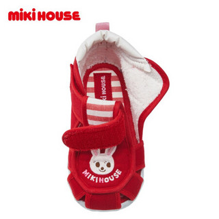 MIKIHOUSE学步鞋男女儿童鞋日本制保护脚趾二段学步夏季凉鞋12-9302-386 红色 14CM
