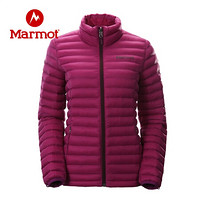 Marmot/土拨鼠21新款秋冬运动时尚立领3M面包棉服女户外 葡萄紫6228 XL 欧码偏大