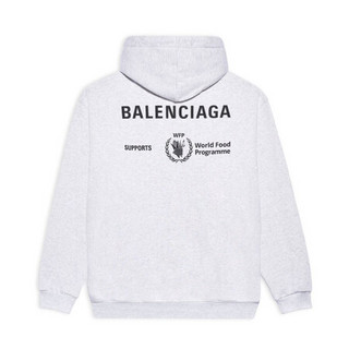 BALENCIAGA巴黎世家男装卫衣连帽衫运动印花中等裁剪时尚休闲 XS