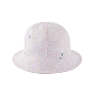 英氏婴儿帽子印花遮阳圆帽女宝宝休闲帽子21春夏新款粉色 象牙白42cm 报价价格评测怎么样 什么值得买