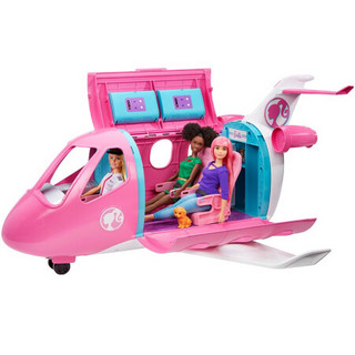 Barbie 芭比 飞机换装娃娃旅行机-芭比娃娃GJB33