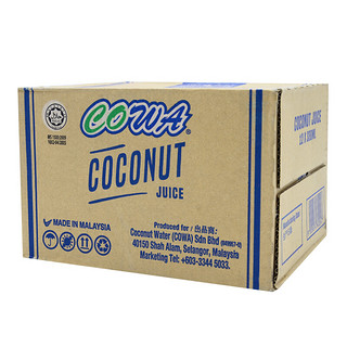 COWA 椰子汁饮料 330ml*12瓶