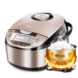 美的(Midea)WFS4029电饭煲 多功能 聚能釜内胆金属机身24小时智能预约4升电饭锅柴火饭快速饭 Midea