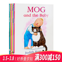 Mog and the baby小猫莫格8册儿童英语启蒙绘本 英语早教