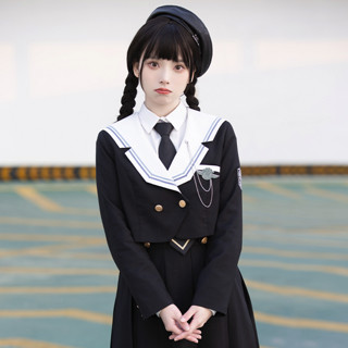 啦啦酱 指挥官 JK制服 西式制服 女士西服外套 黑色 S