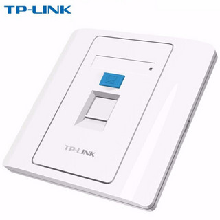 TP-LINK 86型工程级电脑光纤宽带网线网络墙壁插座开关空板 单口信息面板