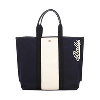 BALLY 巴利  女士墨蓝色纯棉帆布托特包 CANVAS TOTE MD04 6221574