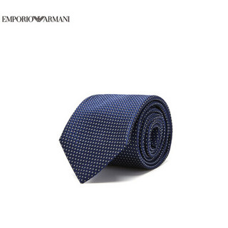 阿玛尼EMPORIO ARMANI奢侈品21春夏EA男士桑蚕丝领带 340075-1P657 NAVY-03833藏青色 U