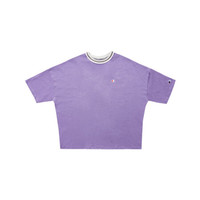 Champion2021春夏新款女式后背印花LOGO圆领短袖T恤 CW-RS303-1 紫色 M