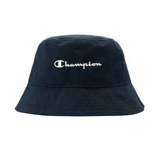 Champion官方2021春夏新品草写Logo渔夫帽男女同款遮阳帽 E8-THW03 深蓝色 L-XL