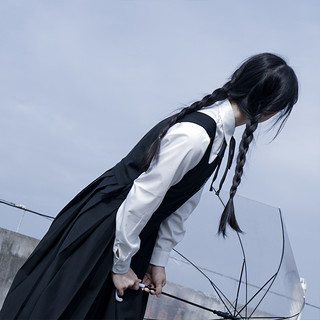 樱花家族 风起时 JK制服 女士背心裙 黑色 S